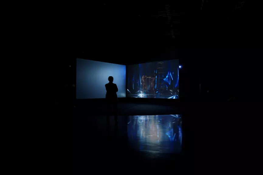 Michael Portnoy, Progressive Touch: Series 1 (2019), videoinstallation, Helmut List Halle, Graz